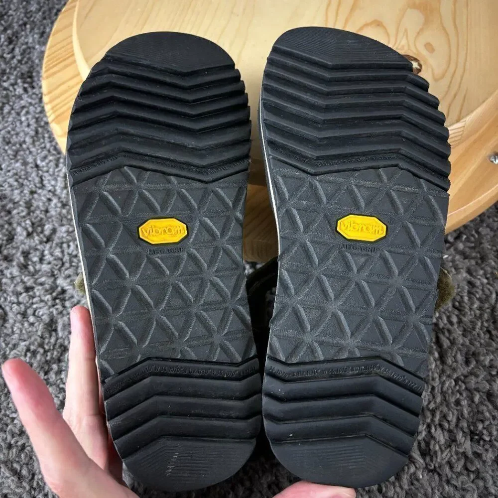 Teva Cross Strap Trail Sandal Mens 8 Olive Green Outdoor Hiking Vibram Sole Shoe